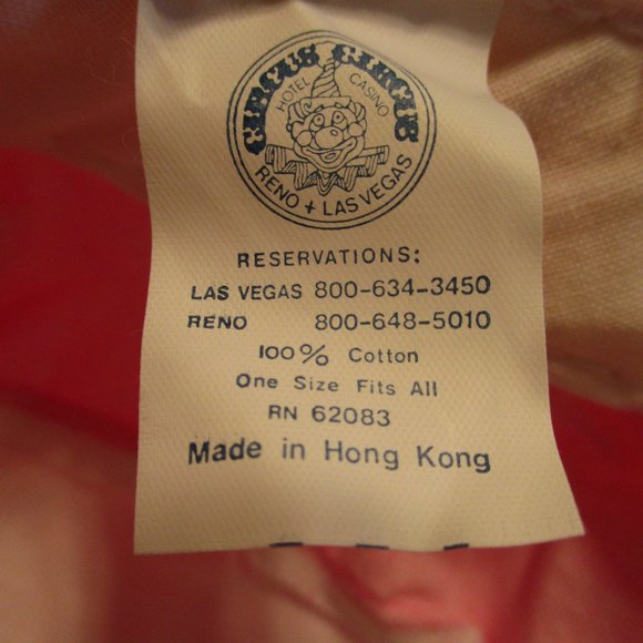 Circus Circus Las Vegas Casino Pink White Blue Hip Pack Painter Hat Bundle - Picture 10 of 14